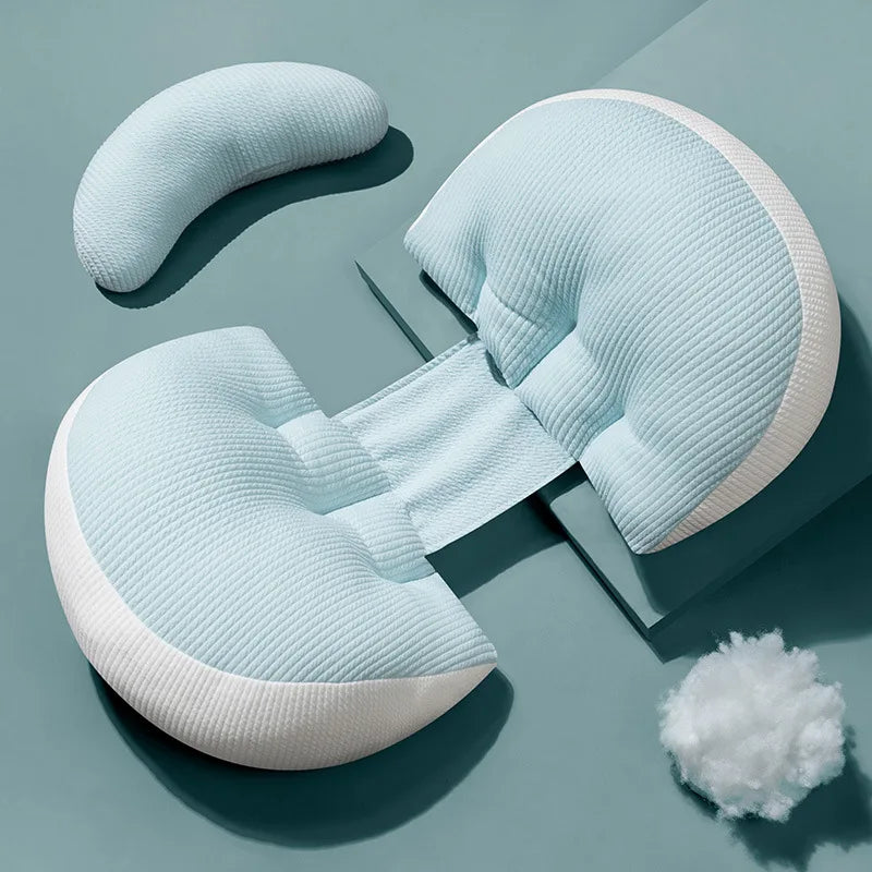 Coussin de grossesse 100 % coton – Soutien abdominal et confort - Mélodie et Câlins