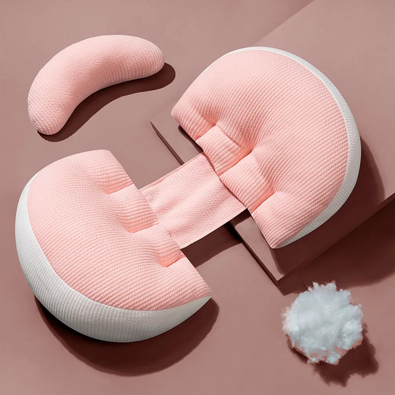 Coussin de grossesse 100 % coton – Soutien abdominal et confort - Mélodie et Câlins