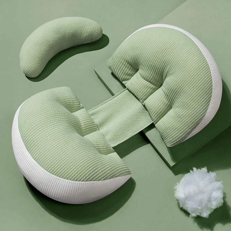 Coussin de grossesse 100 % coton – Soutien abdominal et confort - Mélodie et Câlins