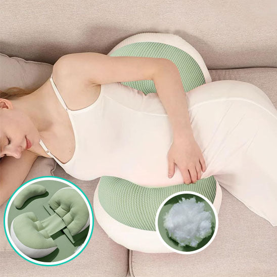 Coussin de grossesse 100 % coton – Soutien abdominal et confort - Mélodie et Câlins