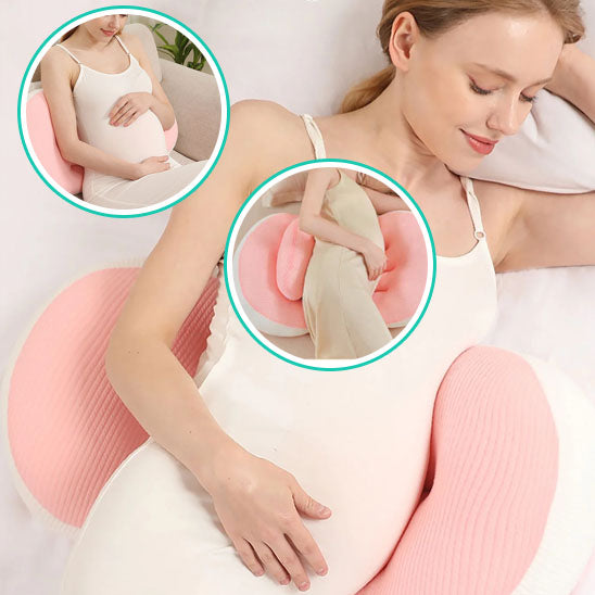 Coussin de grossesse 100 % coton – Soutien abdominal et confort - Mélodie et Câlins