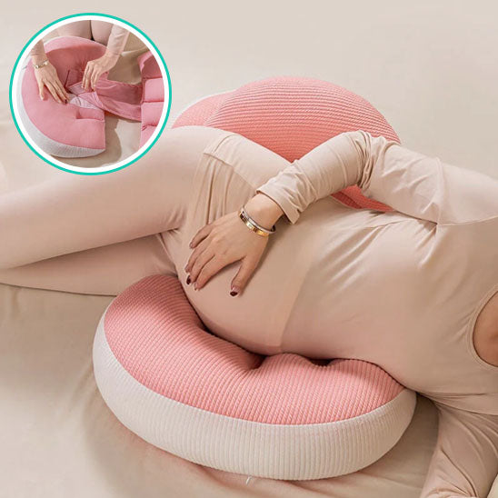 Coussin de grossesse 100 % coton – Soutien abdominal et confort - Mélodie et Câlins