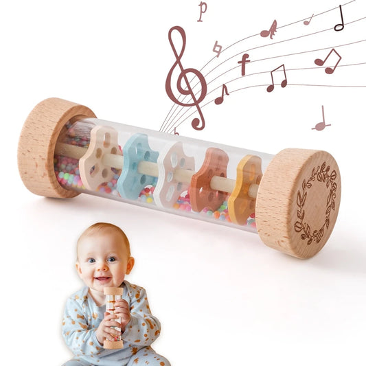 Bâton de pluie Montessori arc-en-ciel pour bébé 6 mois+ – Mélodie & Câlins