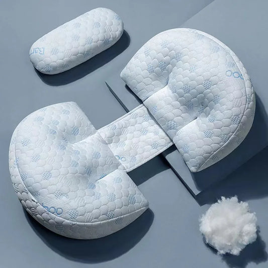 Coussin de grossesse 100 % coton – Soutien abdominal et confort - Mélodie et Câlins